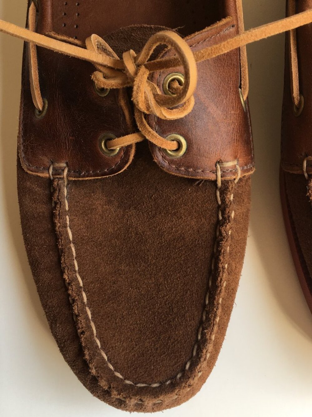 Vintage Brown Boat Shoes 9.5 Cole Haan Leather Loafer Deck USA Moccasin - Picture 10 of 12